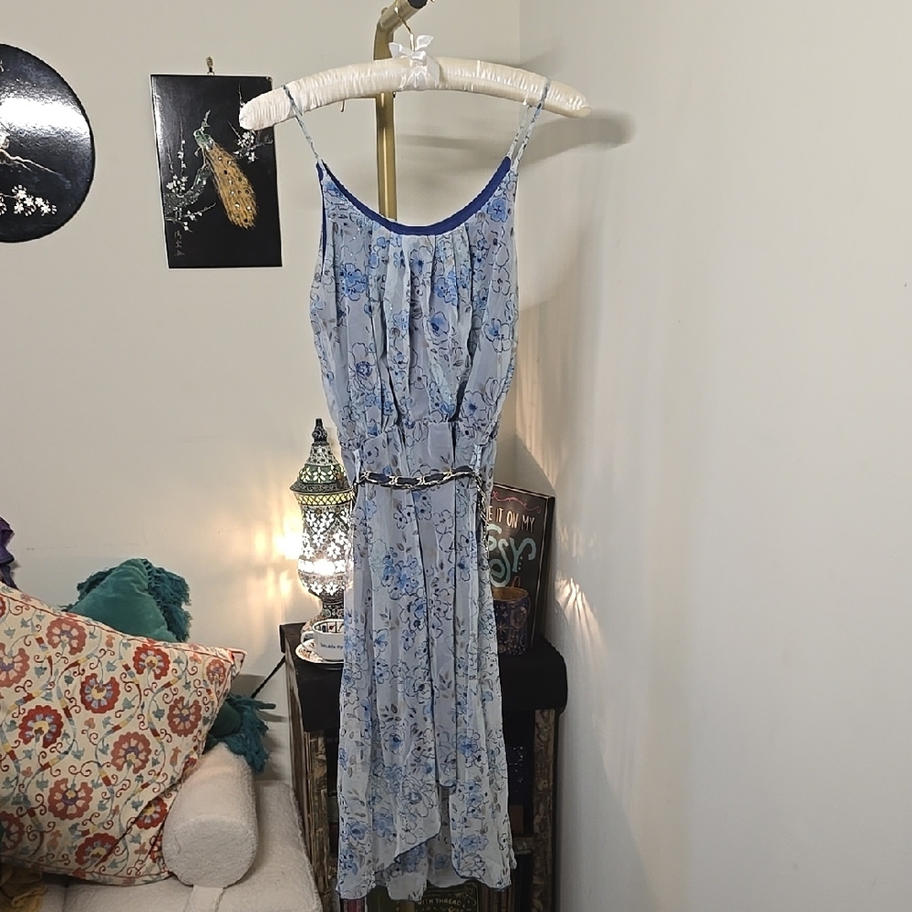 Floral Blue Dress